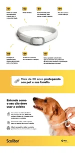 COLEIRA SCALIBOR / CÃES PEQUENOS E MÉDIOS - Imagem 3